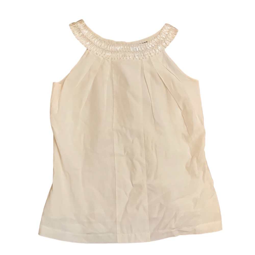 ARDEN B Vintage Ivory Crystal Top, size XS